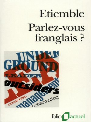 cover image of Parlez-vous franglais?